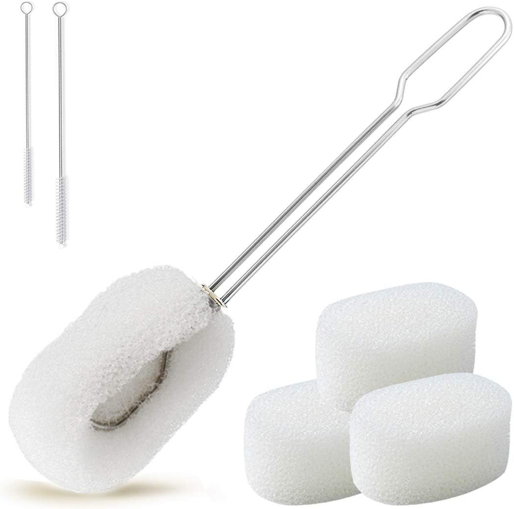 6-Pack Sponge Bottle Dish Brush with Handle